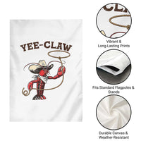 Yee Claw Garden Flag Funny Crawfish Cajun Seafood Festival