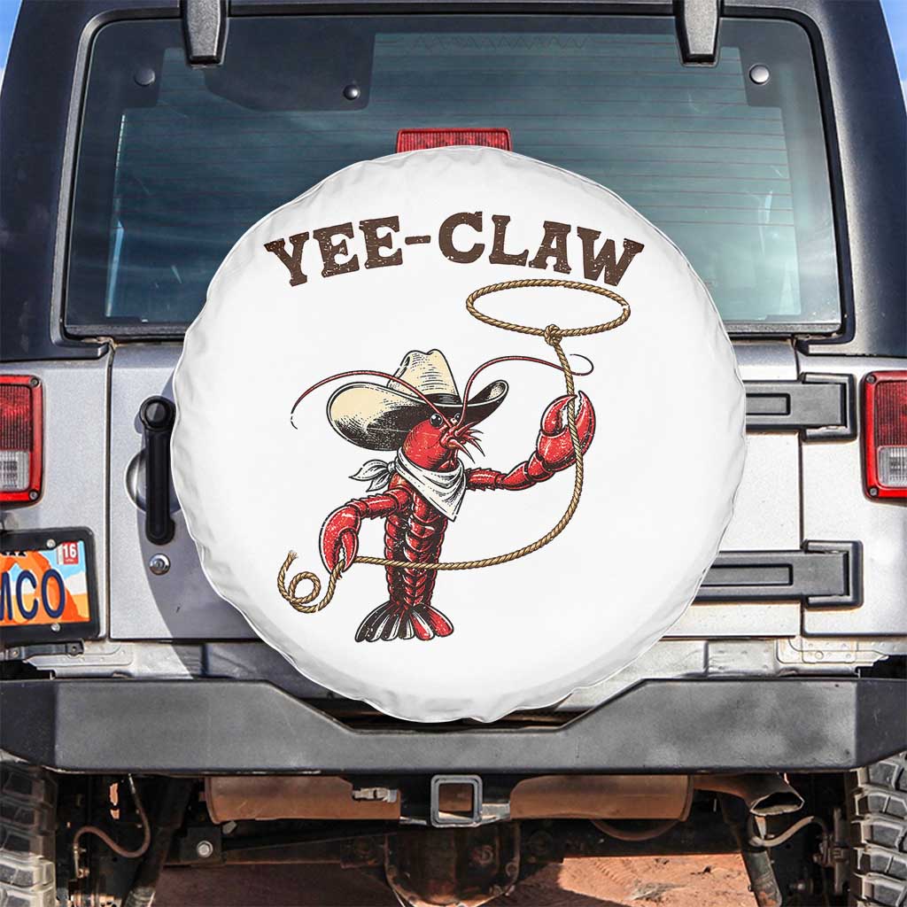Yee Claw Spare Tire Cover Funny Crawfish Cajun Seafood Festival