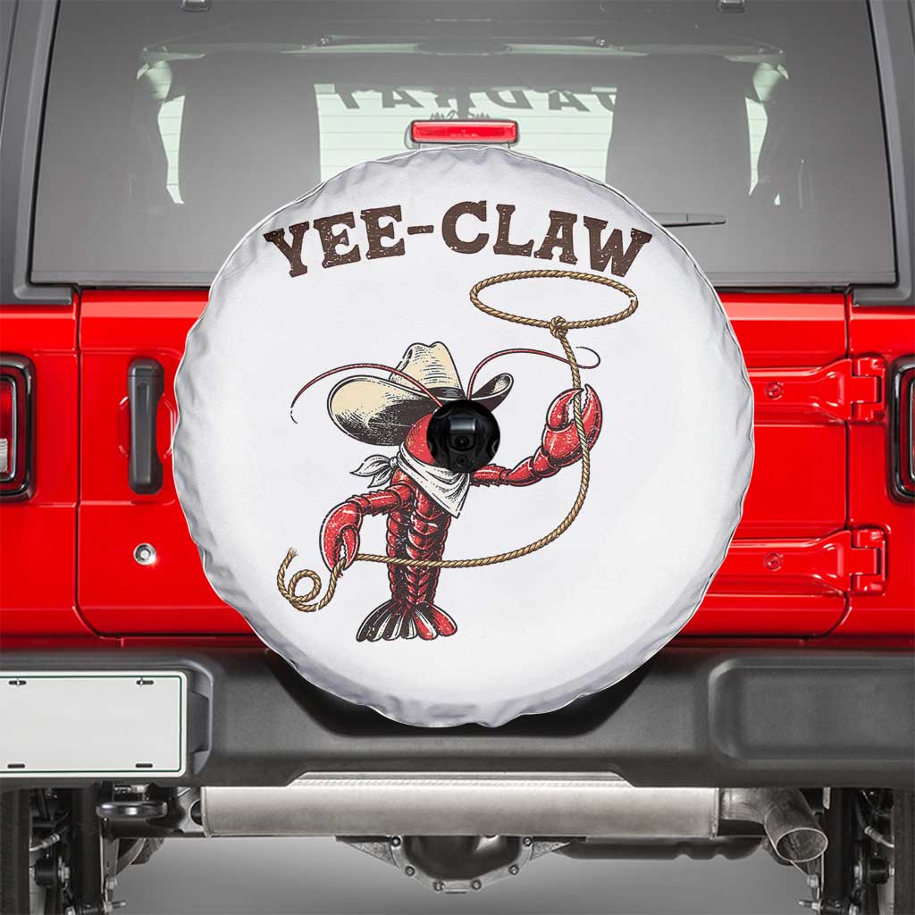Yee Claw Spare Tire Cover Funny Crawfish Cajun Seafood Festival