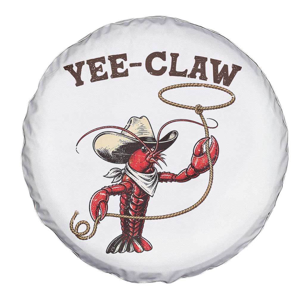 Yee Claw Spare Tire Cover Funny Crawfish Cajun Seafood Festival
