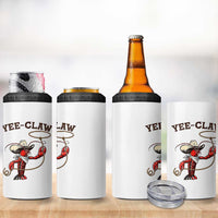 Yee Claw 4 in 1 Can Cooler Tumbler Funny Crawfish Cajun Seafood Festival
