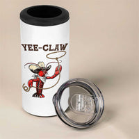 Yee Claw 4 in 1 Can Cooler Tumbler Funny Crawfish Cajun Seafood Festival