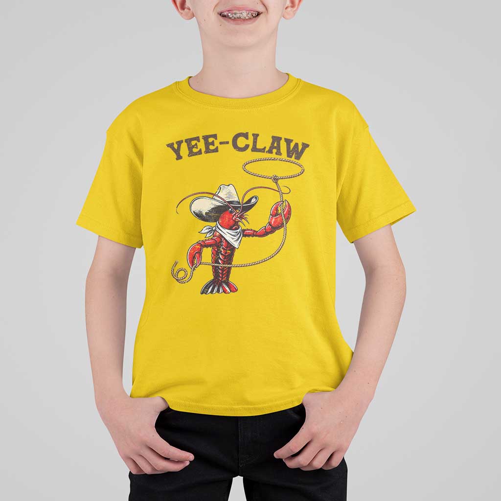 Yee Claw T Shirt For Kid Funny Crawfish Cajun Seafood Festival