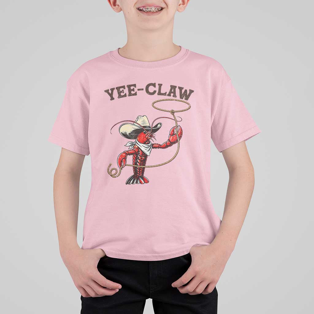 Yee Claw T Shirt For Kid Funny Crawfish Cajun Seafood Festival