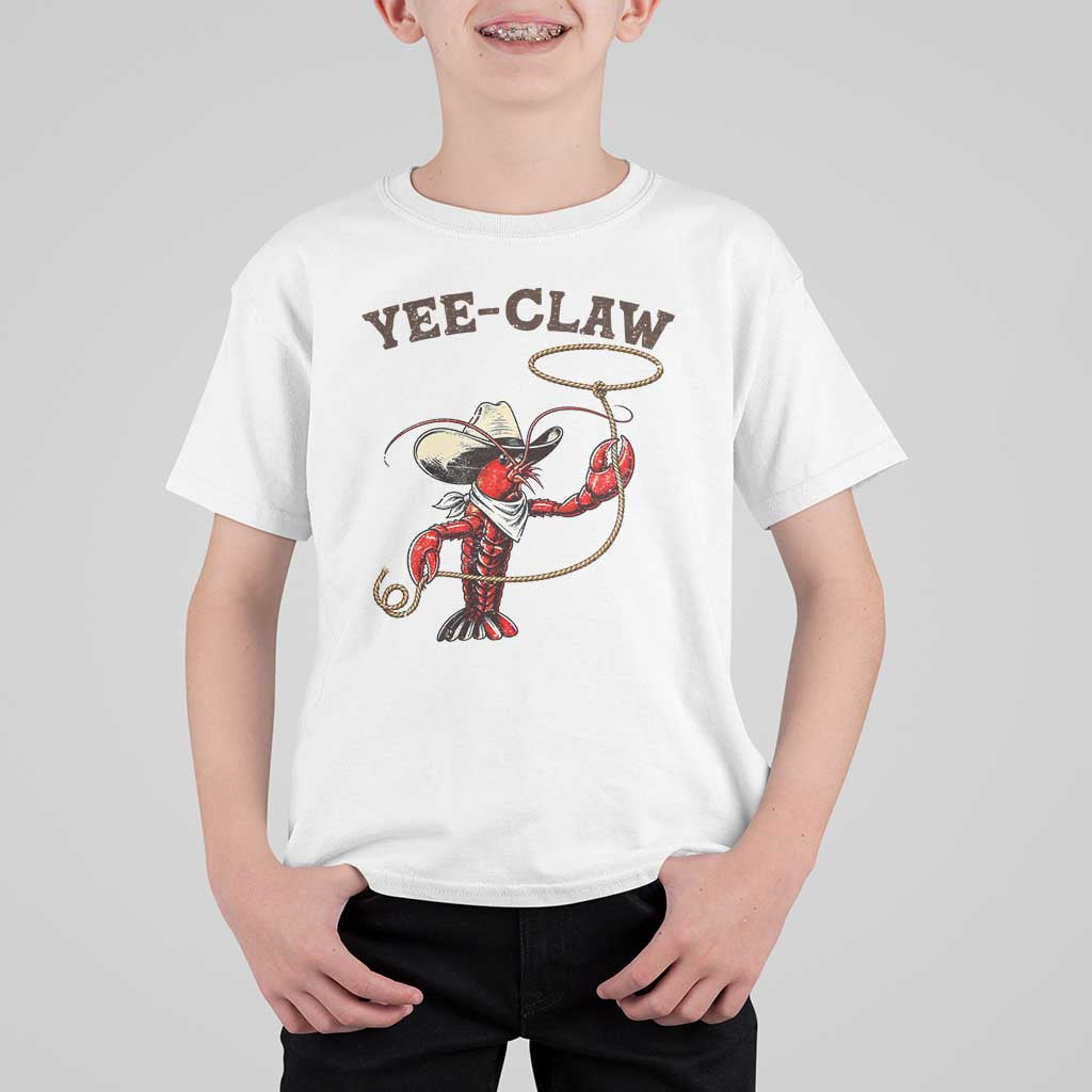 Yee Claw T Shirt For Kid Funny Crawfish Cajun Seafood Festival
