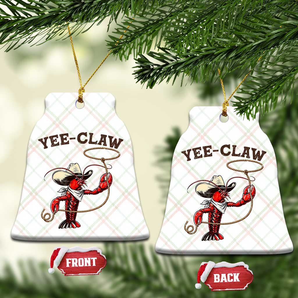 Yee Claw Ceramic Ornament Funny Crawfish Cajun Seafood Festival