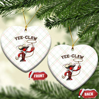 Yee Claw Ceramic Ornament Funny Crawfish Cajun Seafood Festival