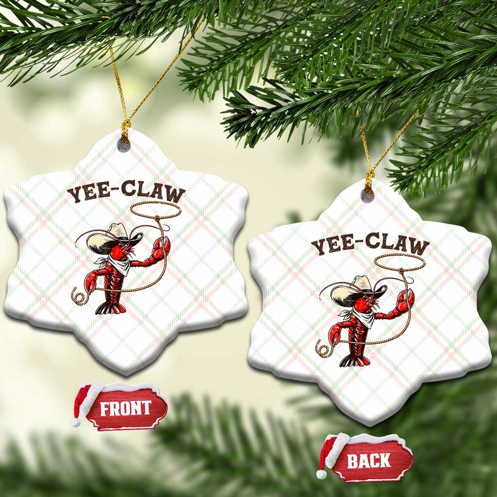 Yee Claw Ceramic Ornament Funny Crawfish Cajun Seafood Festival