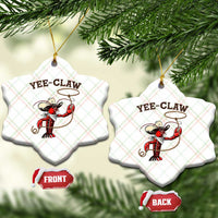 Yee Claw Ceramic Ornament Funny Crawfish Cajun Seafood Festival