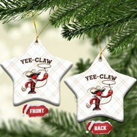 Yee Claw Ceramic Ornament Funny Crawfish Cajun Seafood Festival
