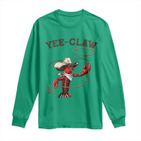 Yee Claw Long Sleeve Shirt Funny Crawfish Cajun Seafood Festival