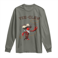 Yee Claw Long Sleeve Shirt Funny Crawfish Cajun Seafood Festival
