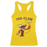 Yee Claw Racerback Tank Top Funny Crawfish Cajun Seafood Festival