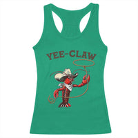 Yee Claw Racerback Tank Top Funny Crawfish Cajun Seafood Festival