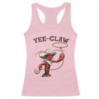 Yee Claw Racerback Tank Top Funny Crawfish Cajun Seafood Festival