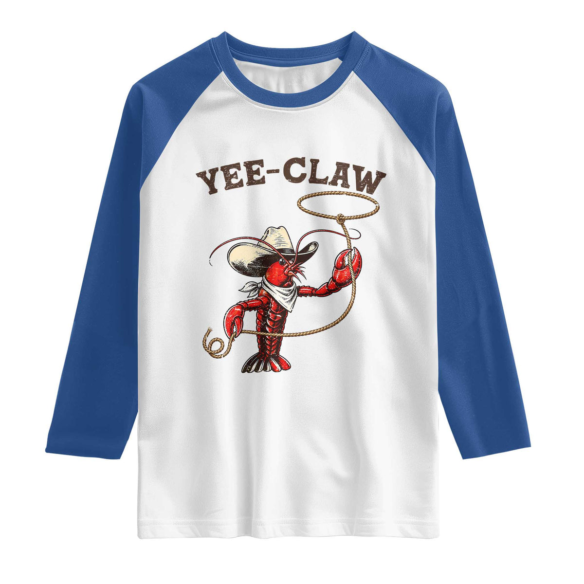 Yee Claw Raglan Shirt Funny Crawfish Cajun Seafood Festival