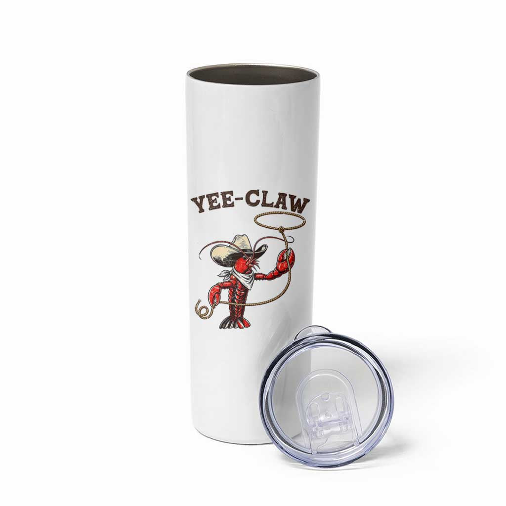 Yee Claw Skinny Tumbler Funny Crawfish Cajun Seafood Festival