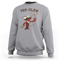 Yee Claw Sweatshirt Funny Crawfish Cajun Seafood Festival