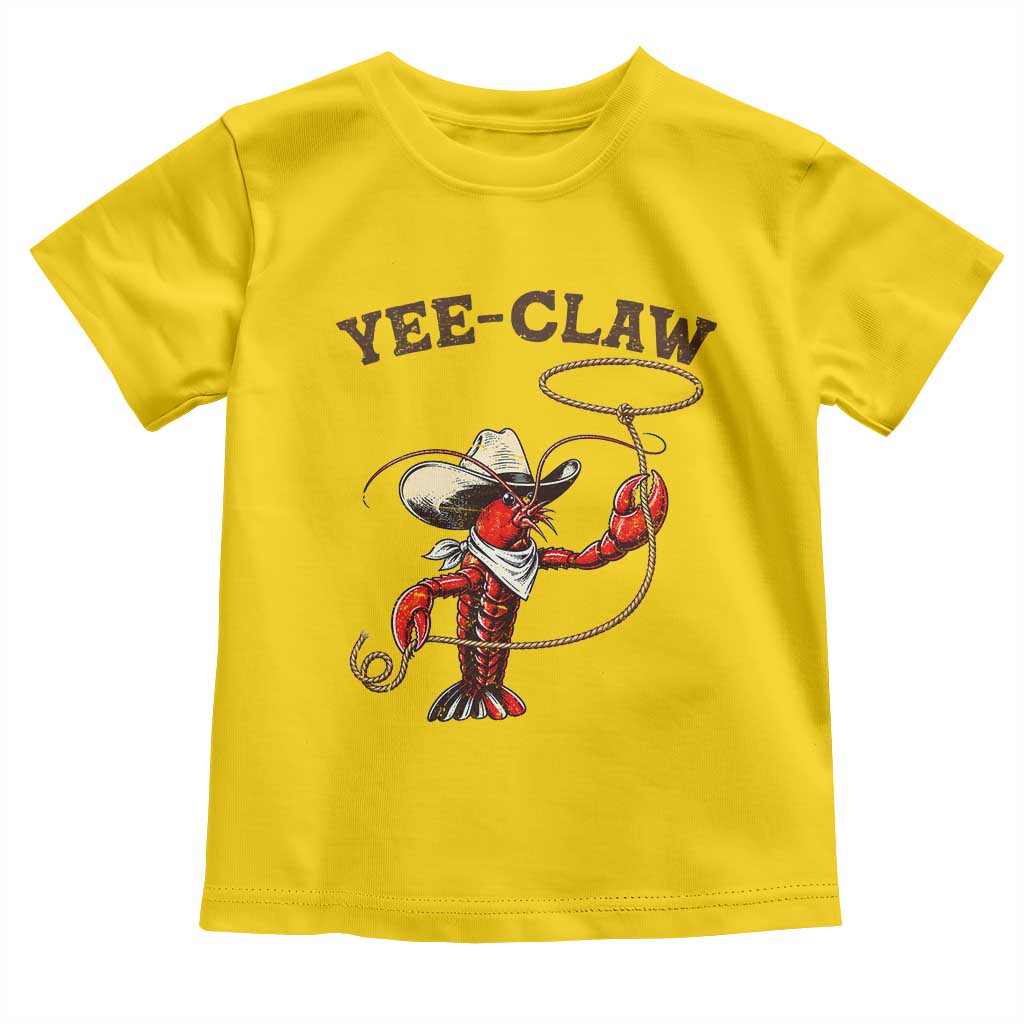 Yee Claw Toddler T Shirt Funny Crawfish Cajun Seafood Festival