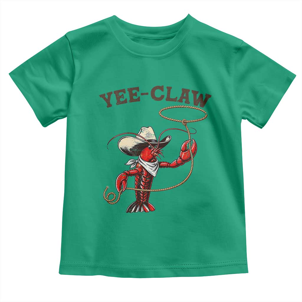 Yee Claw Toddler T Shirt Funny Crawfish Cajun Seafood Festival