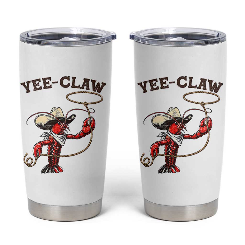 Yee Claw Tumbler Cup Funny Crawfish Cajun Seafood Festival