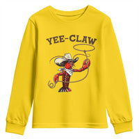 Yee Claw Youth Sweatshirt Funny Crawfish Cajun Seafood Festival