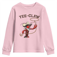 Yee Claw Youth Sweatshirt Funny Crawfish Cajun Seafood Festival