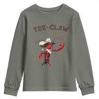 Yee Claw Youth Sweatshirt Funny Crawfish Cajun Seafood Festival