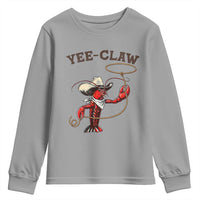 Yee Claw Youth Sweatshirt Funny Crawfish Cajun Seafood Festival