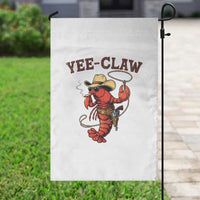Yee Claw Southern Crawfish Garden Flag Funny Seafood Party Graphic