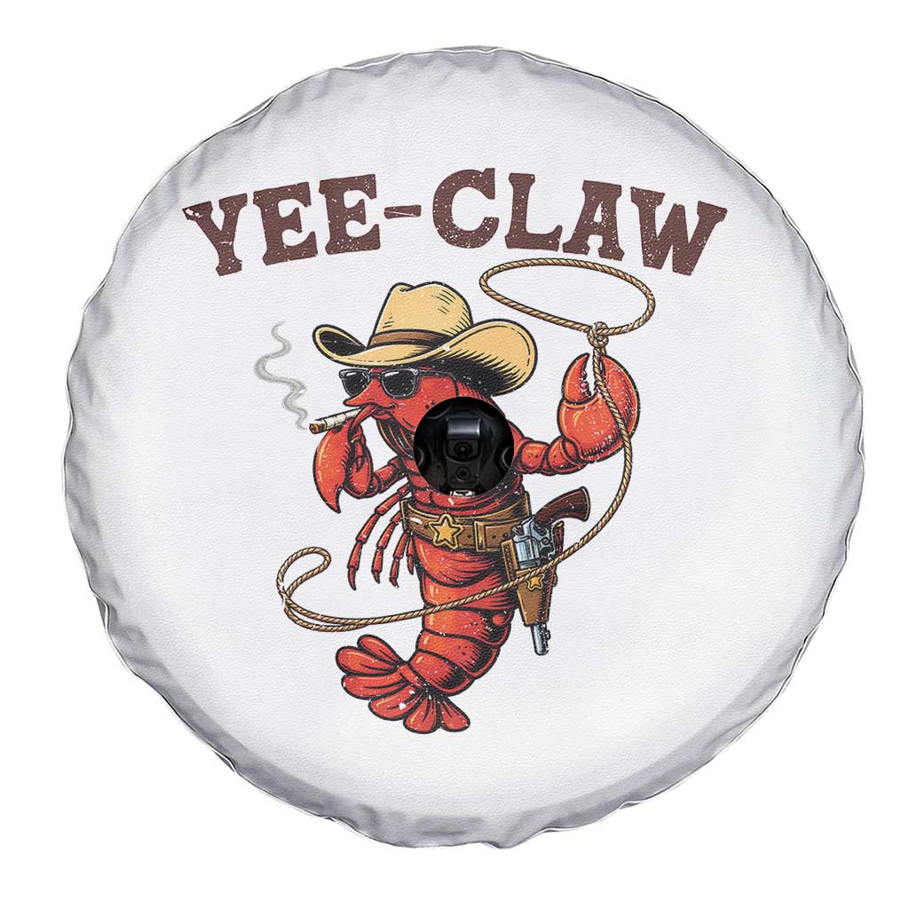 Yee Claw Southern Crawfish Spare Tire Cover Funny Seafood Party Graphic