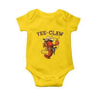 Yee Claw Southern Crawfish Baby Onesie Funny Seafood Party Graphic