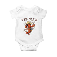 Yee Claw Southern Crawfish Baby Onesie Funny Seafood Party Graphic