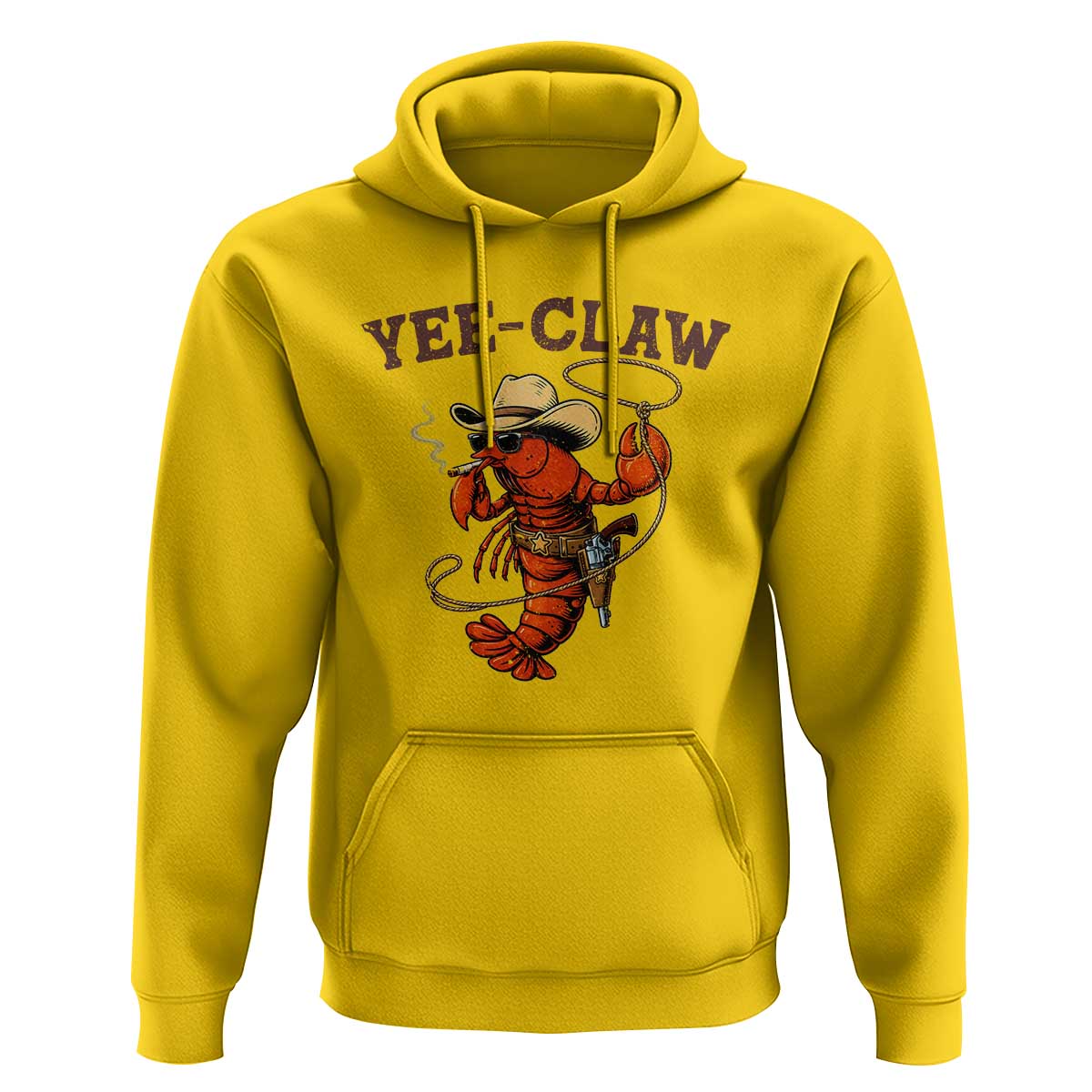 Yee Claw Southern Crawfish Hoodie Funny Seafood Party Graphic
