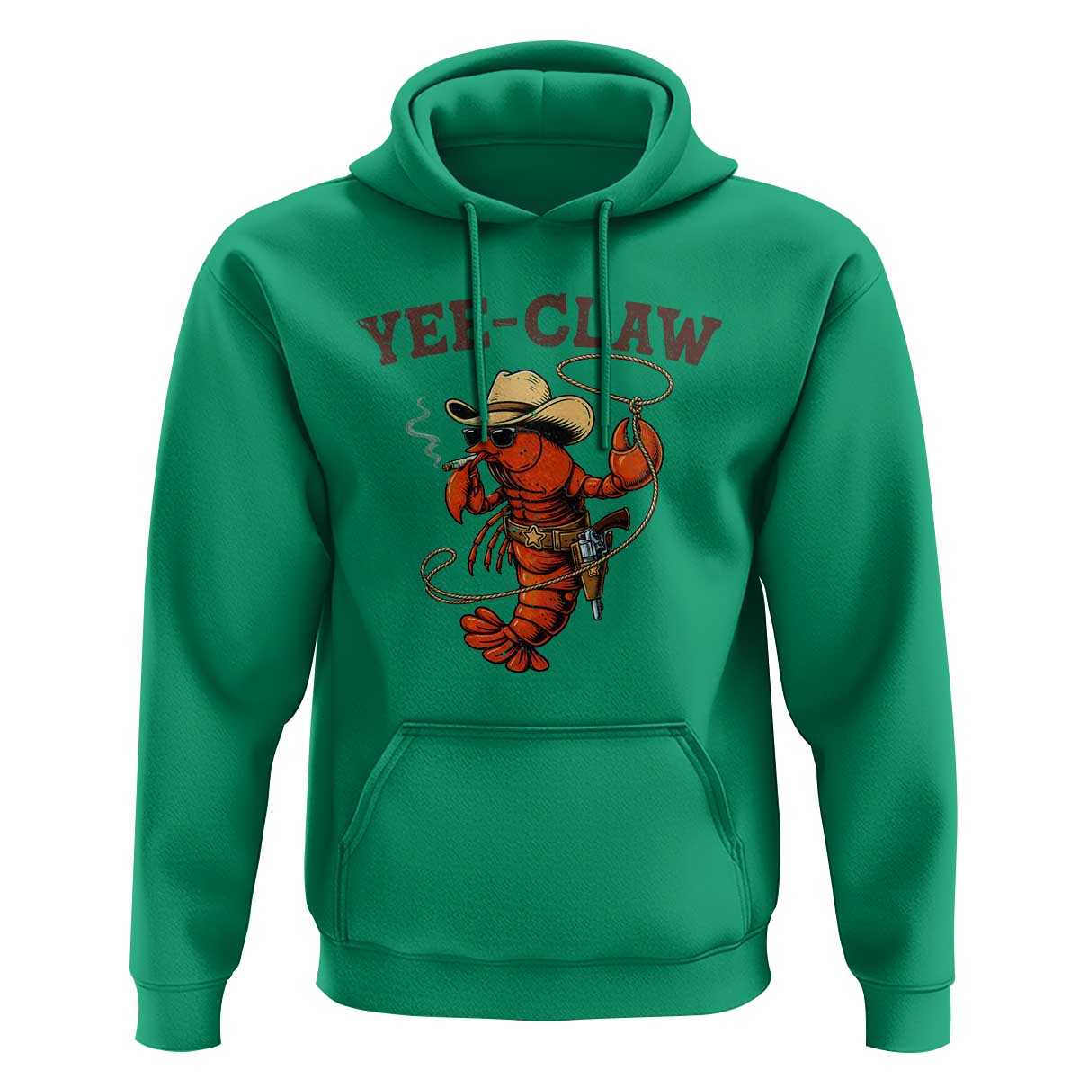 Yee Claw Southern Crawfish Hoodie Funny Seafood Party Graphic
