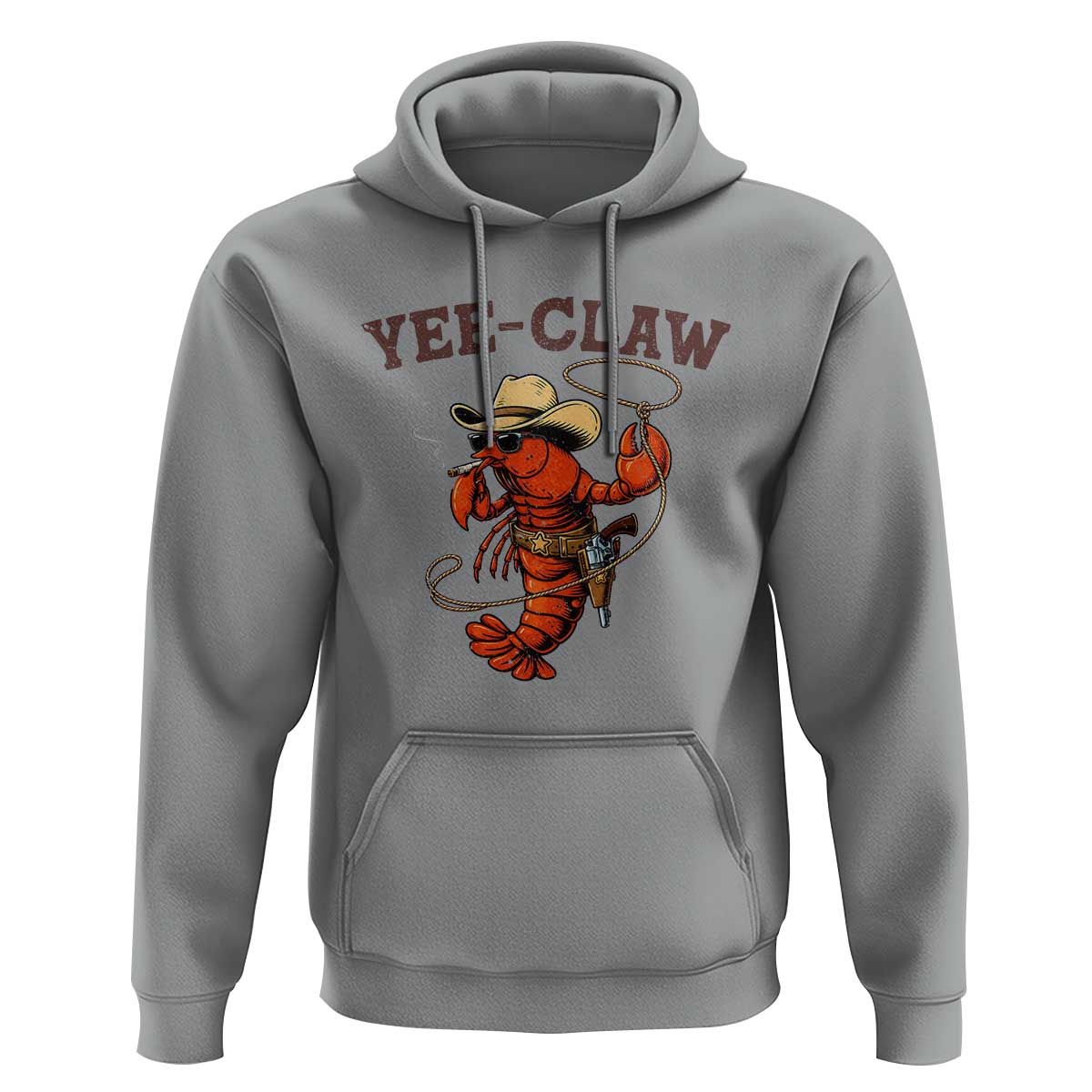 Yee Claw Southern Crawfish Hoodie Funny Seafood Party Graphic