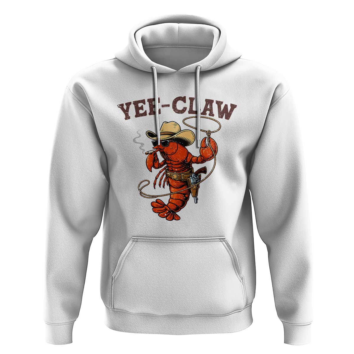 Yee Claw Southern Crawfish Hoodie Funny Seafood Party Graphic