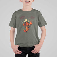 Yee Claw Southern Crawfish T Shirt For Kid Funny Seafood Party Graphic