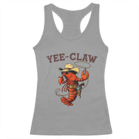 Yee Claw Southern Crawfish Racerback Tank Top Funny Seafood Party Graphic