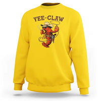 Yee Claw Southern Crawfish Sweatshirt Funny Seafood Party Graphic
