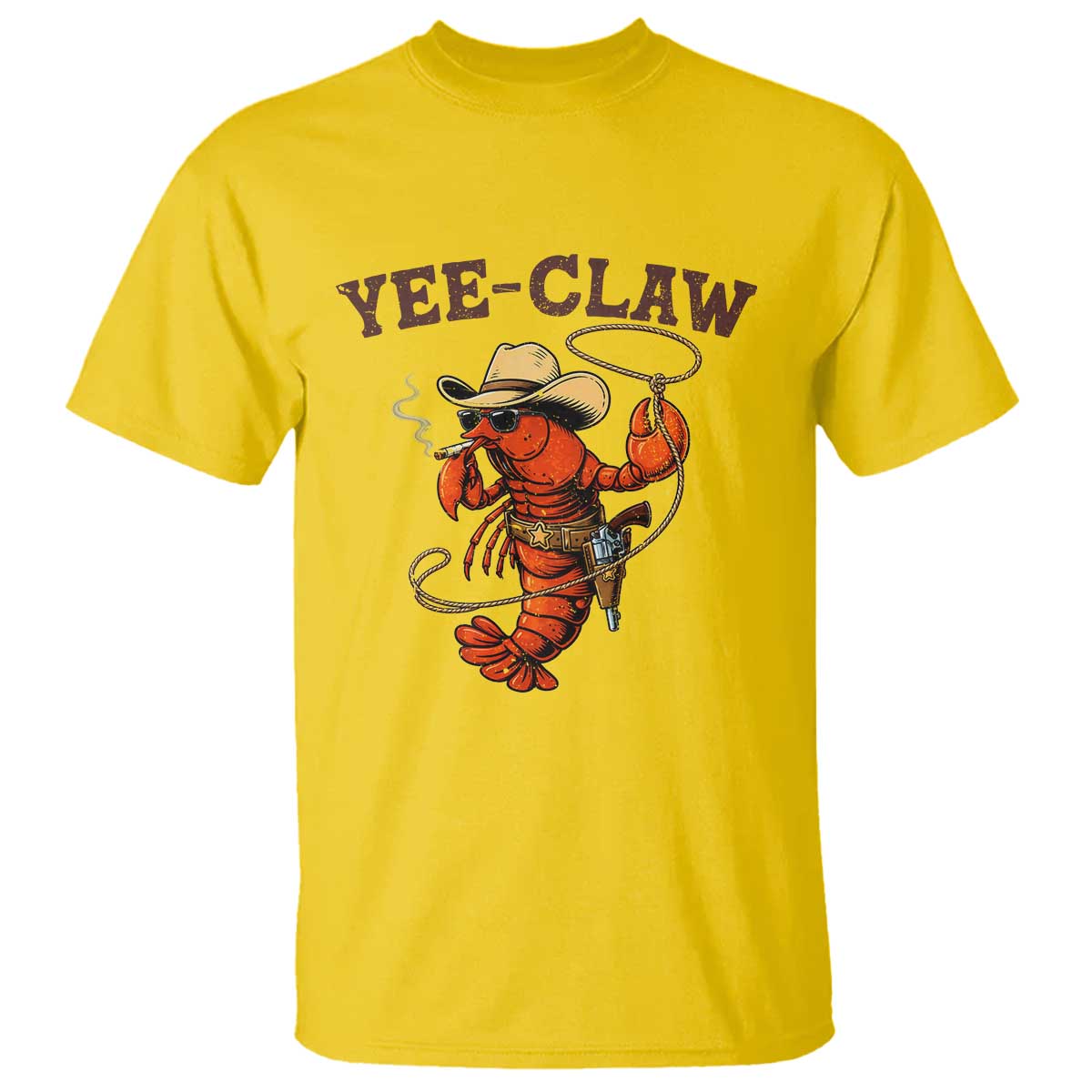 Yee Claw Southern Crawfish T Shirt Funny Seafood Party Graphic