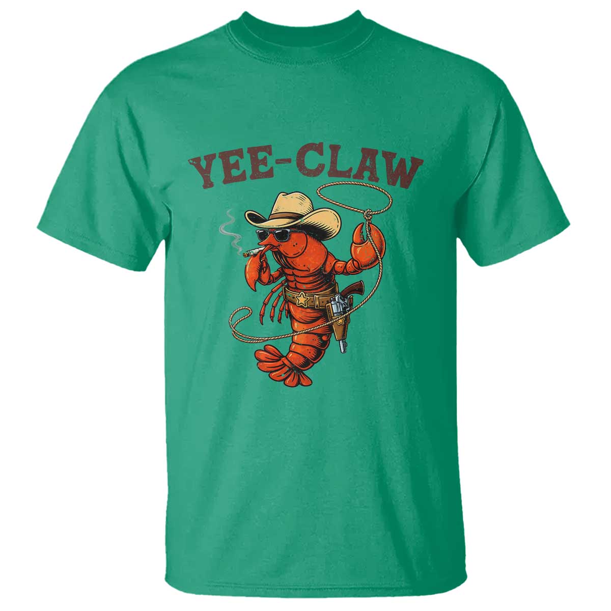 Yee Claw Southern Crawfish T Shirt Funny Seafood Party Graphic