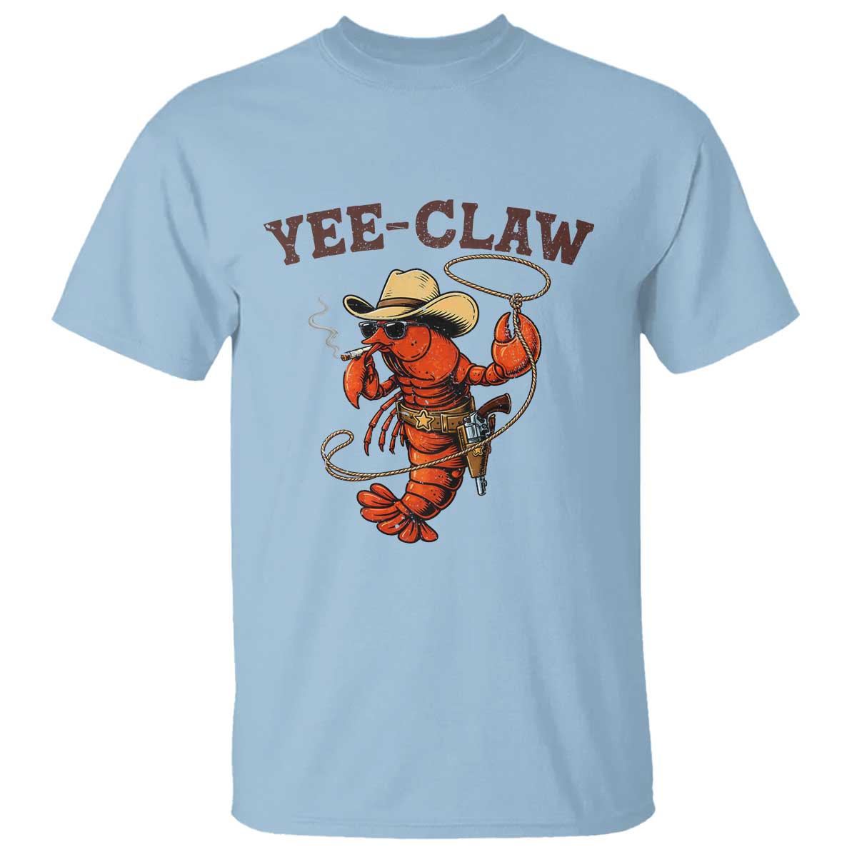 Yee Claw Southern Crawfish T Shirt Funny Seafood Party Graphic