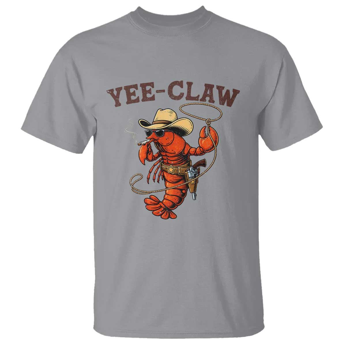 Yee Claw Southern Crawfish T Shirt Funny Seafood Party Graphic