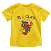 Yee Claw Southern Crawfish Toddler T Shirt Funny Seafood Party Graphic