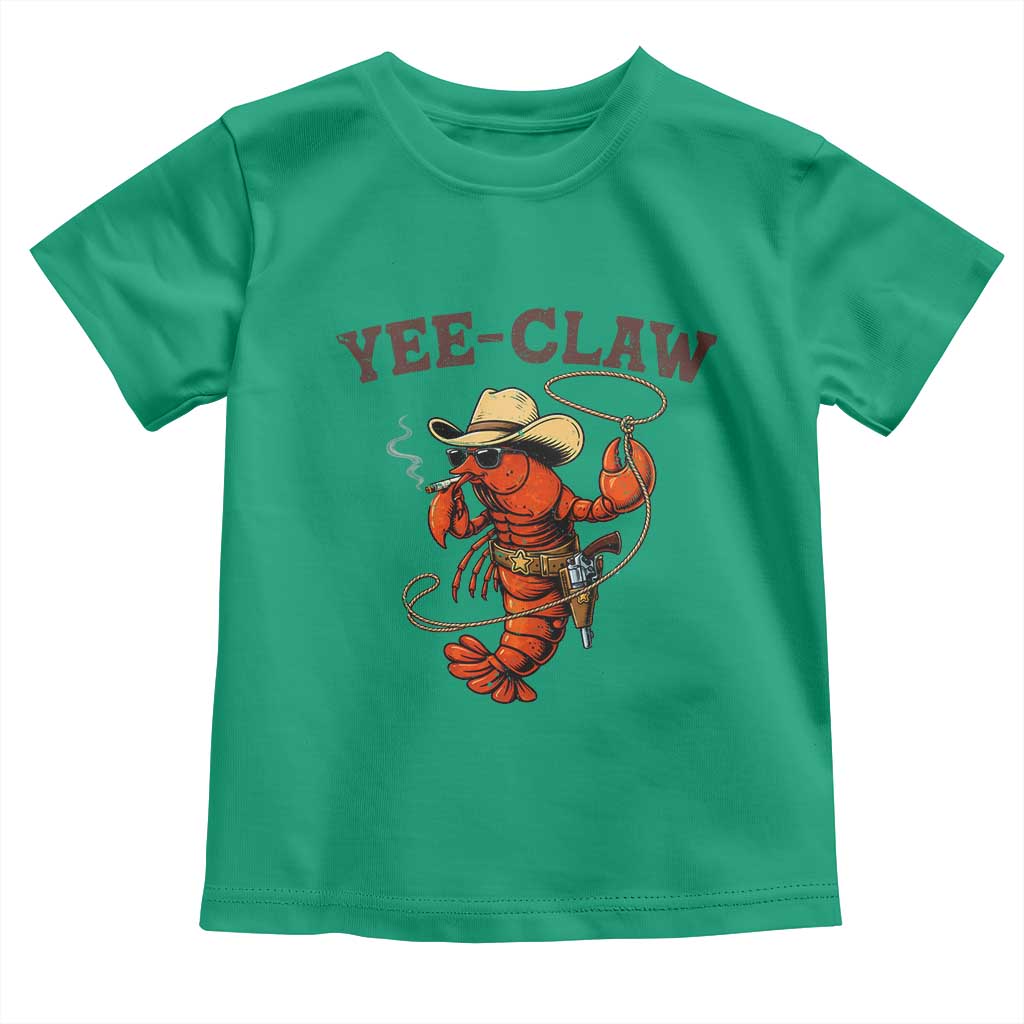 Yee Claw Southern Crawfish Toddler T Shirt Funny Seafood Party Graphic