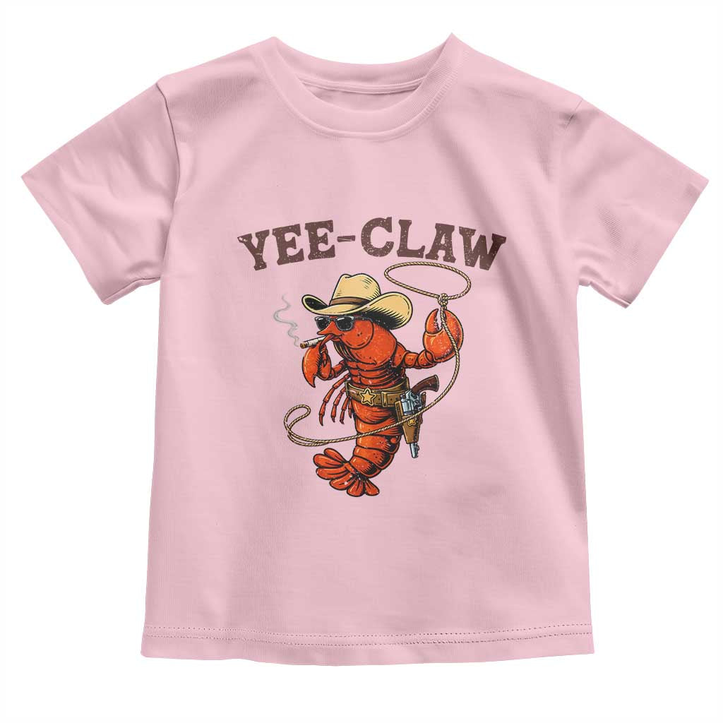 Yee Claw Southern Crawfish Toddler T Shirt Funny Seafood Party Graphic
