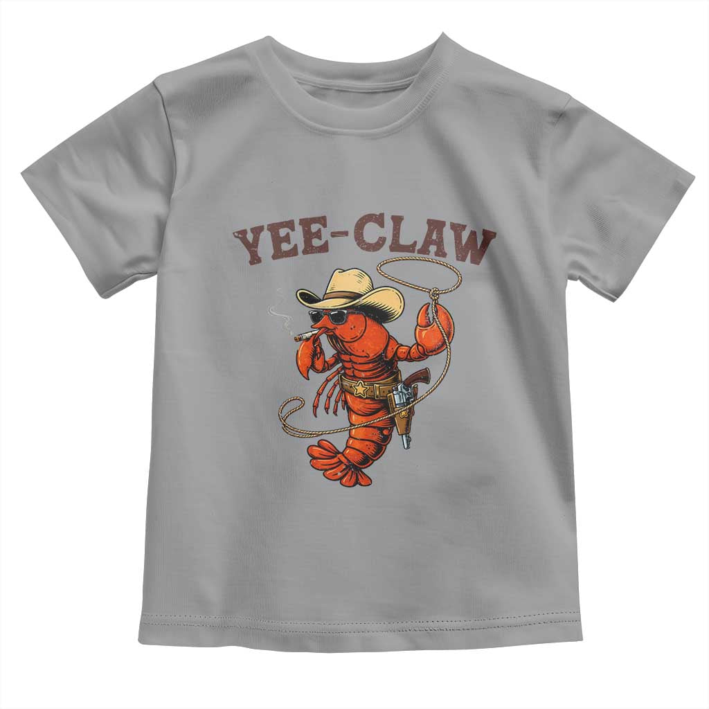 Yee Claw Southern Crawfish Toddler T Shirt Funny Seafood Party Graphic