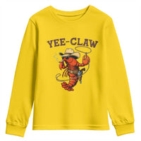 Yee Claw Southern Crawfish Youth Sweatshirt Funny Seafood Party Graphic