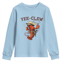Yee Claw Southern Crawfish Youth Sweatshirt Funny Seafood Party Graphic